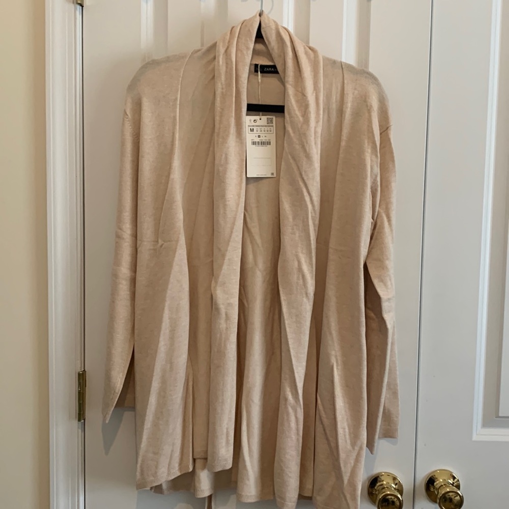 Zara long knit cardigan